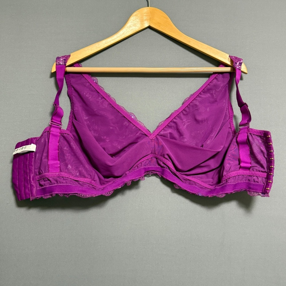 Cosabella Bralette Bra XS Purple Floral Lace Coquette Balletcore Romantic Fairy - Picture 9 of 16